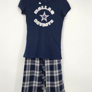 NFL Women's Dallas Cowboys Concepts Sport Logo T-Shirt & Pants Set Navy Small